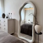 ⁦مرايا "كلاودي" (إطار قماش باندا أبيض)⁩ - الصورة ⁦3⁩