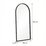 ⁦مرايا "نيرو" (إطار خشبي أسود)⁩ - الصورة ⁦5⁩