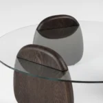 ⁦ترابيزة وسط "أوسلو" (قاعدة خشب وزجاج)⁩ - الصورة ⁦5⁩