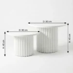 ⁦ترابيزات "سانتوريني" (طقم متداخل)⁩ - الصورة ⁦5⁩