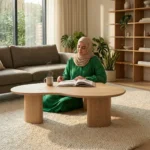 ⁦ترابيزة وسط "كيوتو" (سطح انسيابي كبير)⁩ - الصورة ⁦5⁩