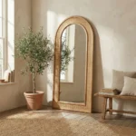 ⁦مرايا "هافانا" (إطار خشب ورتان)⁩ - الصورة ⁦6⁩