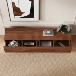 ⁦وحدة تلفزيون "ريفا" (واجهة خشبية مموجة 3D)⁩ - الصورة ⁦6⁩