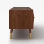 ⁦وحدة تلفزيون "ريفا" (واجهة خشبية مموجة 3D)⁩ - الصورة ⁦2⁩