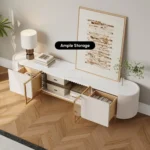 ⁦وحدة تلفزيون "سيلينا" (سطح رخامي وتفاصيل ذهبية)⁩ - الصورة ⁦4⁩