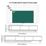 ⁦وحدة تلفزيون "أورورا" (قابلة للتمدد بإضاءة LED)⁩ - الصورة ⁦14⁩