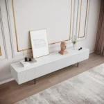 ⁦وحدة تلفزيون "بيانكو" (تصميم أبيض مضلع)⁩ - الصورة ⁦3⁩