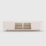 ⁦وحدة تلفزيون "سيلينا" (سطح رخامي وتفاصيل ذهبية)⁩ - الصورة ⁦3⁩