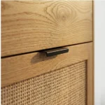 ⁦جزامة "ميلو" (خشب فاتح × خوص)⁩ - الصورة ⁦2⁩