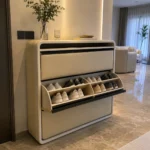 ⁦جزامة ليفرا - جلد محبب وخشب طبيعي⁩ - الصورة ⁦2⁩